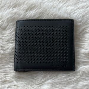 Coach Black Perforated Waller